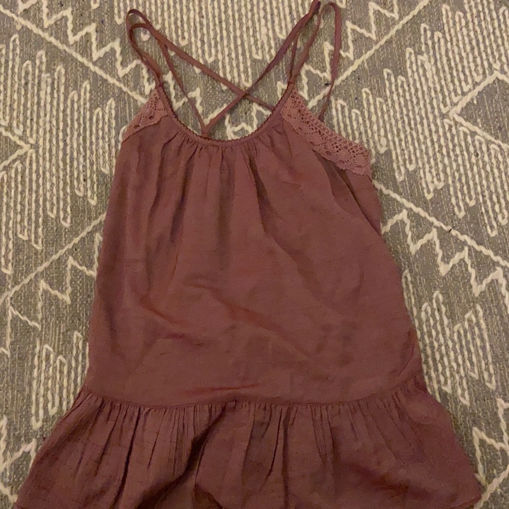Deep mauve tank top